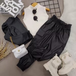 SET CUERO PANTALON X3
